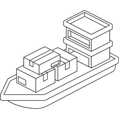 Cargo Ship Icon