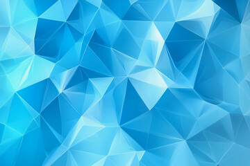 Fototapeta premium blue background with a lot of triangles. The triangles are of different sizes and are scattered throughout the background