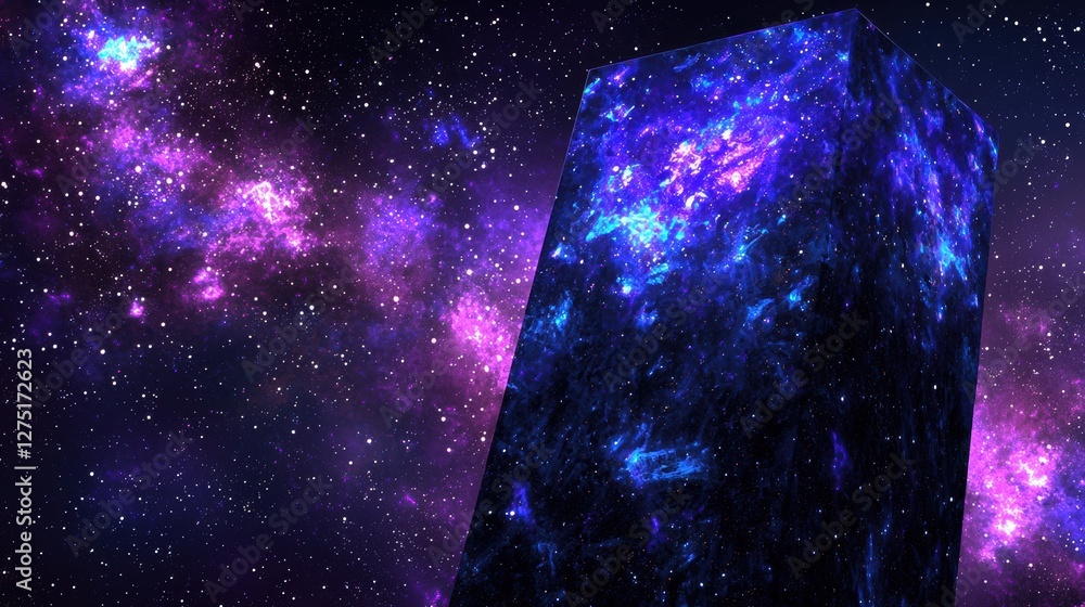 Aufkleber exploring cosmic wonders celestial phenomena outer space digital artwork galactic environment ethere