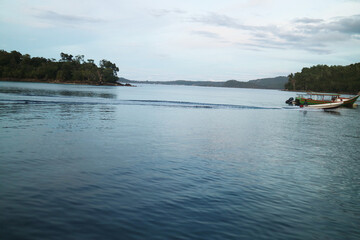 boat on the lake
