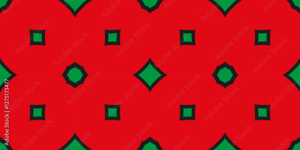 Poster colorful seamless repeating pattern in style