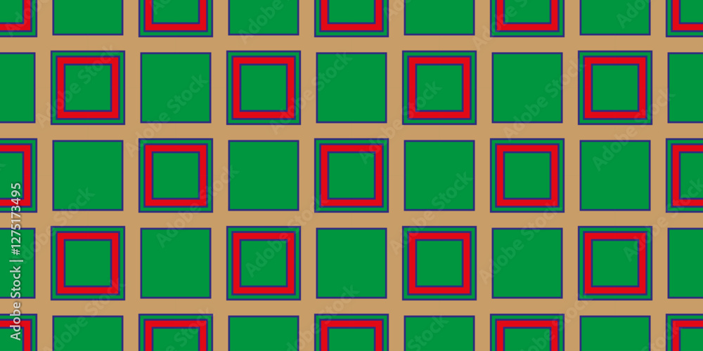 Poster colorful seamless repeating pattern in style