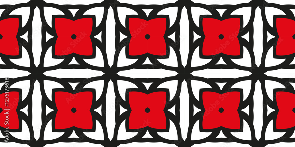 Poster abstract seamless pattern in abstract minimalist geometric style, vector background