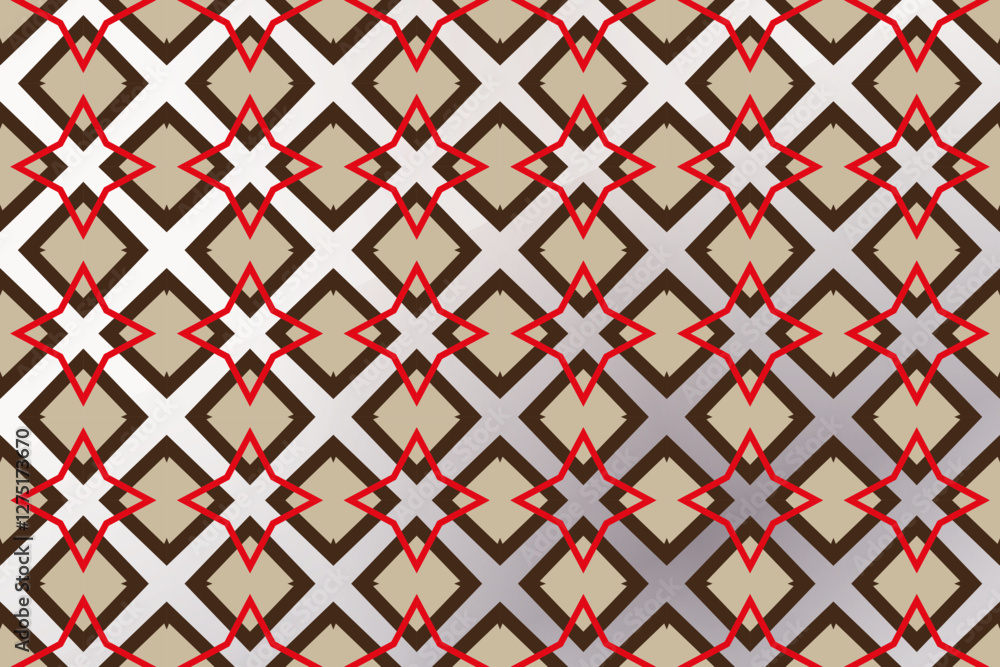Poster colorful seamless repeating pattern in abstract minimalist geometric style