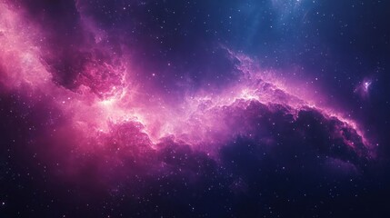 Space nebula with pink and purple hues