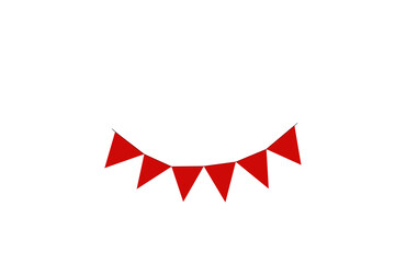 red and white arrows,  bunting banner