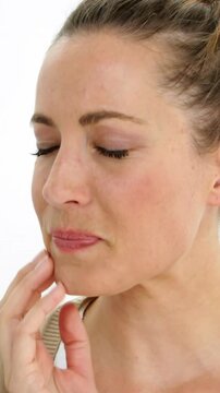 Upset woman thinking about her life