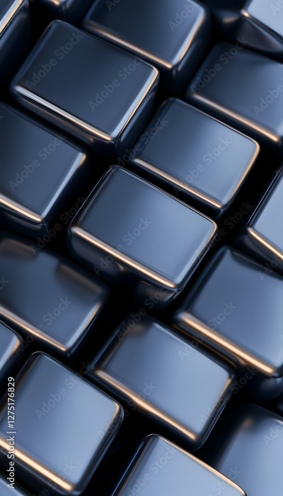 Poster abstract metallic blocks background texture