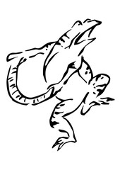 鳥獣戯画のカエル