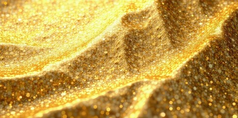 Iridescent Gold Foil Background with Reflections, metallic sheen, luxurious feel, gold foil texture