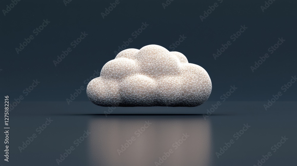 Fototapete Cloud formation computer graphics digital art abstract environment 3d viewpoint atmospheric concept