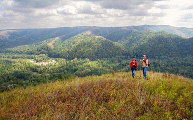 Obraz premium rocky mountains Muradymovsky gorge in the Republic of Bashkortostan in the Southern Urals