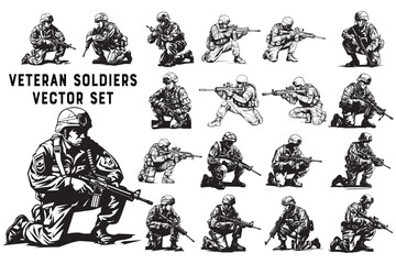Brave Soldier Silhouette Bundle