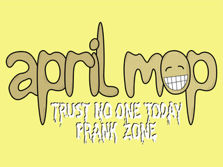 vector design, flat style, april fools theme, easy to edit, suitable for graphic design elements
