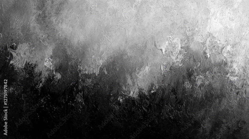 Aufkleber abstract grayscale texture with swirls and brushstroke patterns
