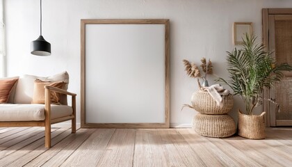 Rustic Elegance 3D Render Showcasing Farmhouse Living Room Interior with Warm Wood Tones, Distressed Textures, and Cozy Hygge Aesthetic.