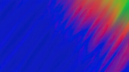 Abstract vibrant rainbow gradient background with blurred diagonal lines and color blend.