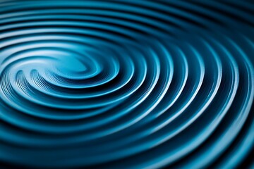 Blue swirling vortex, abstract background