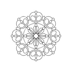 ornamental round ornament. ornamental round lace pattern