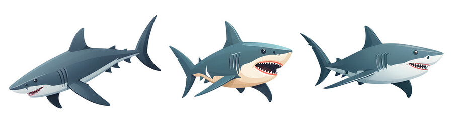 Stylish Shark Illustration