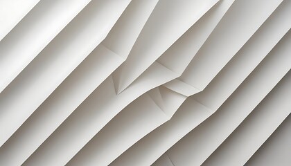 Obraz premium Minimalist Origami Folds, A Symphony of Light and Shadow in White Paper