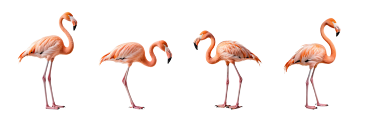 Graceful Pink Flamingo with Detailed Feathers