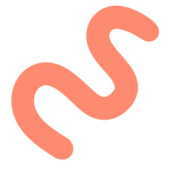 red squiggly line art particle