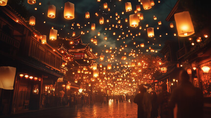 Magical Lanterns Illuminate Historical Streets