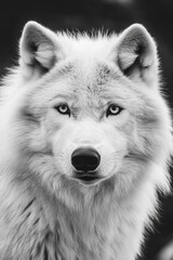 Obraz premium Wolf in Black and White