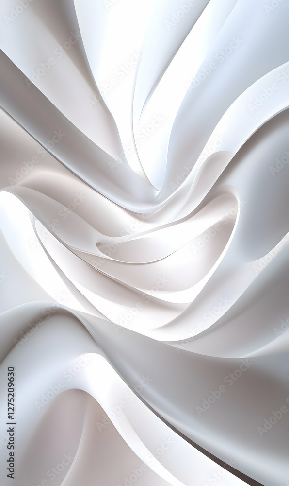 Poster abstract light and shadow fluid background with modern wavy lines and smooth curves
