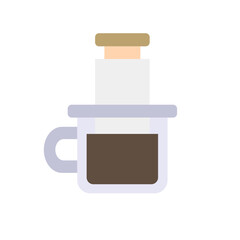 Coffee Brewing Flat Icon