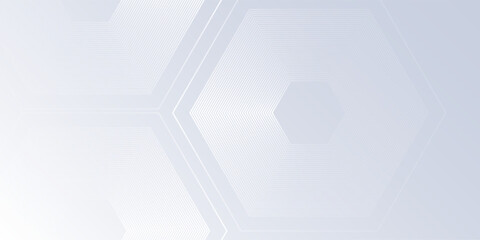 Abstract white background with gradient color and artistic dynamic lhexagon decoration design abstract modern
