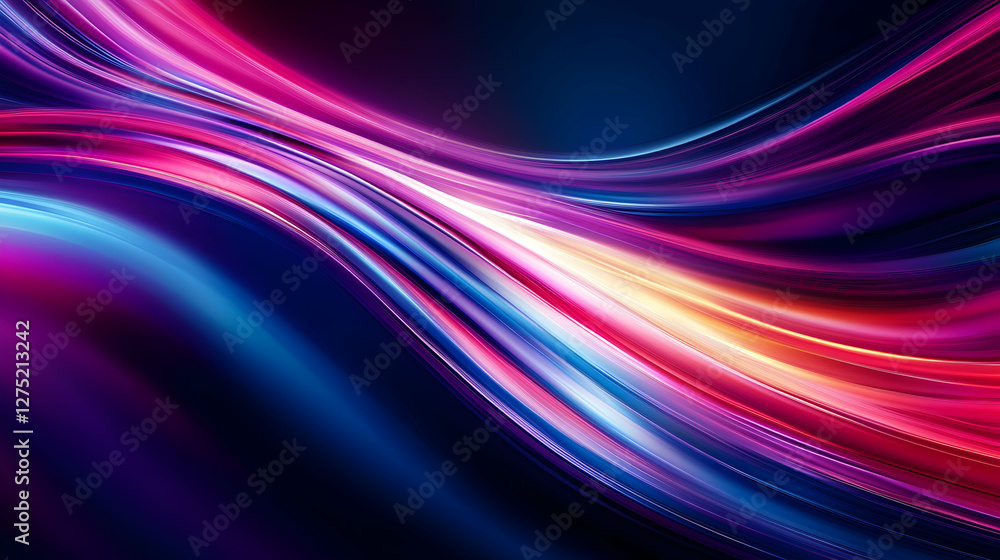 Poster abstract multicolored light streaks create a dynamic and vibrant visual effect, perfect.