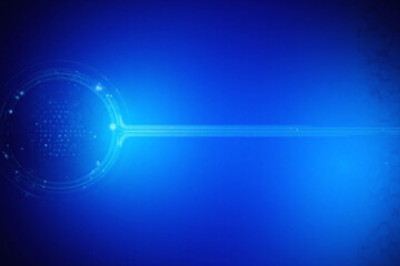 Abstract blue background circular shape network hexagonal