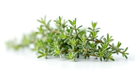 Fototapeta premium fresh rosemary isolated on white bg 