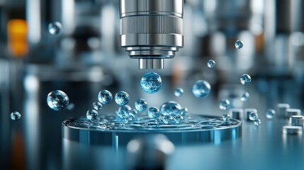 Precision Droplet Dispensing in Factory Setting