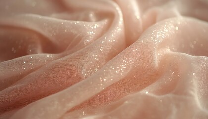 Fototapeta premium Pink glitter fabric texture background
