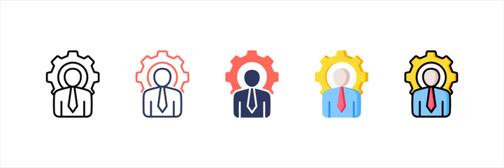 Project Manager Multistyle Icon Set