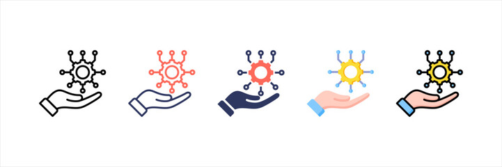 Project Management Multistyle Icon Set