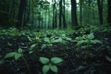 Fototapeta premium Lush Forest Landscape