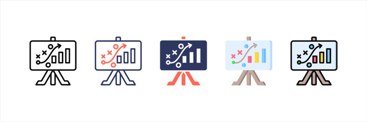 Project Strategy Multistyle Icon Set