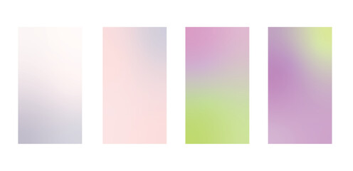 Fototapeta premium set of abstract background with beautiful gradation color, colorful background for poster flyer banner backdrop.vertical banner.cool fluid background vector illustration