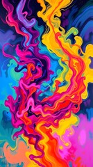 Neon Smoke Illusion