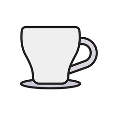 Minimalist Coffee Filled Line Cup