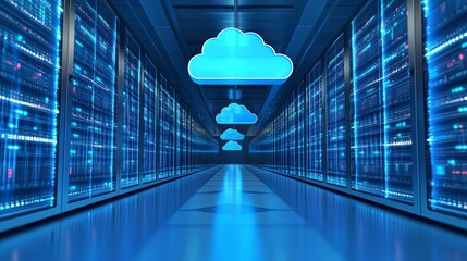 Cloud Server Room Data Center Technology Infrastructure