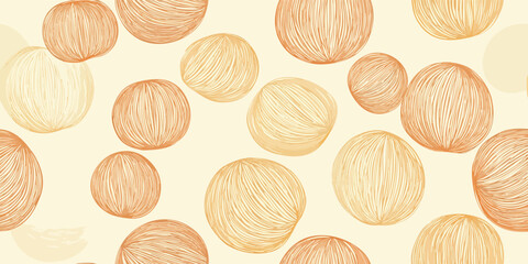 Abstract Geometric Pattern, A captivating geometric pattern with warm, orange hues of beige in an intricate interplay of circles and curves, creating a modern and visually engaging texture