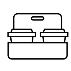 Take Away Coffee Outline Icon