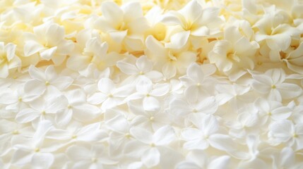 Serene White and Cream Flower Petals Background