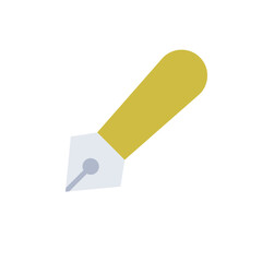 Fountain Pen Flat Icon