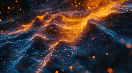 Yellow and Black Background Close-Up